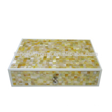 CGM-AB Hotel Supplies Golden Mother of Pearl Amenity Box